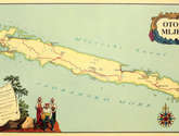 mapa de mljet, croacia
