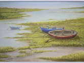 barcas en la marisma