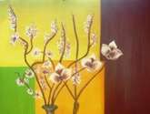 flores secas en botella