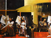 tres mujeres en blanco