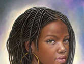 niña de raza negra