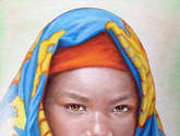 niña de raza negra
