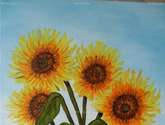 girasoles en agua