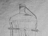 botella para agua - dibujo