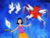 la niña y la piñata