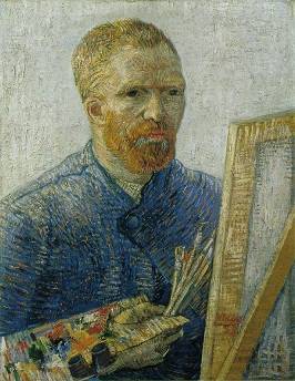 Autorretrato como artista,  por Van Gogh, 1887, Museo Van Gogh, Ámsterdam.
