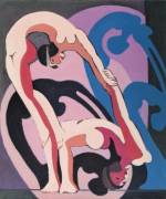 Akrobatenpaar (Plastik) [Pareja de acróbatas (escultura)], 1932-33                 Oil on canvas                 85,5 x 72 cm                 Kirchner Museum Davos, donation Ernst Ludwig Kirchner Legacy, 1990                 © Kirchner Museum Davos