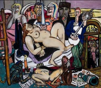 Max Beckmann (1884-1950) The Town. City Night, 1950 Öl auf Leinwand, 164,5 x 190,5 cm Saint Louis Art Museum, Bequest of Morton D. May © VG Bild-Kunst, Bonn 2011