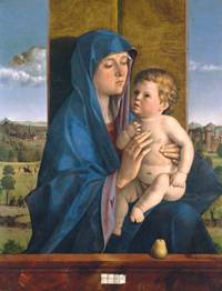 2.	Giovanni Bellini Madonna and Child (Alzano Madonna) c.1488  oil on wood panel  84.3 x 65.5 cm Accademia Carrara, Bergamo, bequest of Giovanni Morelli 1891
