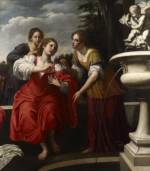 Ottavio Vannini (1585-1644) Susanna at the Bath with Maids Oil on canvas 83¼ x 73½ in, 212 x 187 cm