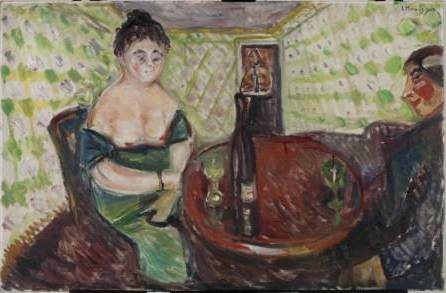   Zum Süssen Mädel [A la douce jeune fille] 1907 Huile sur toile 85 x 130,5 cm © Munch Museum / Munch-Ellingsen Group / BONO 2011 © Adagp, Paris 2011