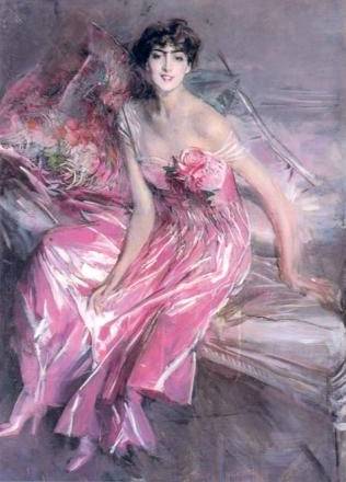 Giovanni Boldini. La mujer de rosa. 1916. Ferrara, Galleria d'Arte Moderna e Contemporanea, Museo Giovanni Boldini. © Giovanni Boldini, VEGAP, Barcelona, 2011