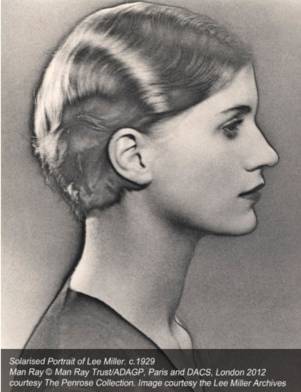 Retrato solarizado de Lee Miller, por Man Ray, hacia 1929, Penrose Collection