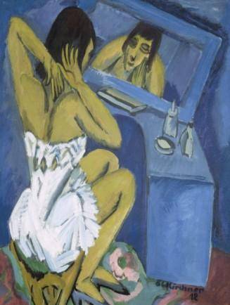 Aseo – Mujer ante el espejo, 1913-1920    Óleo sobre lienzo    Centre Pompidou, París. Musée National d’Art Moderne/Centre de création industrielle    © Collection Centre Pompidou, Dist. RMN/Droits réservès
