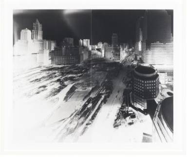 3. Vera Lutter, Ground Zero III, January 15 - 25, 2002, 2002. Collection Museum of Contemporary Art Chicago, gift of Francis Dittmer. © 2002 Vera Lutter. Photo: Nathan Keay, © MCA Chicago.