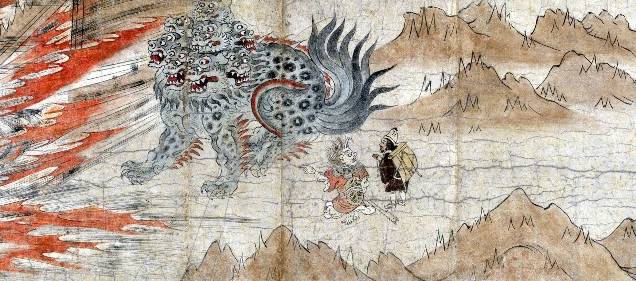 The Legend of the Origin of Kumano Shrine Edo period (1615-1868), second half of the 17th century Handscroll 2 from a set of 3; ink, color, and gold on paper H: 12 5/16 in. (31.3 cm) Spencer Collection,The New York Public Library, Astor, Lenox and Tilden Foundations