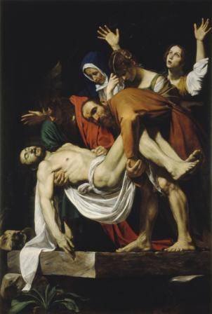 1. El Descendimiento Michelangelo Merisi da Caravaggio Óleo sobre lienzo, 306 x 214 cm 1602 – 1604 Ciudad del Vaticano, Museos Vaticanos